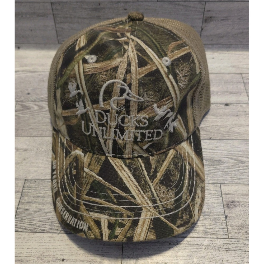 DUCKS UNLIMITED Camo Cap Trucker Hat Mesh Back DU Leader 2017 Officially License
